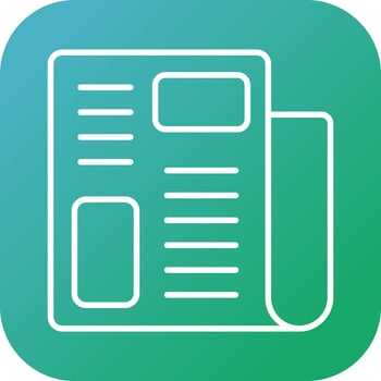 Beautiful Report vector line icon