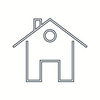 Beautiful Home vector line icon