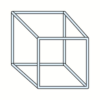 Beautiful Cube vector line icon