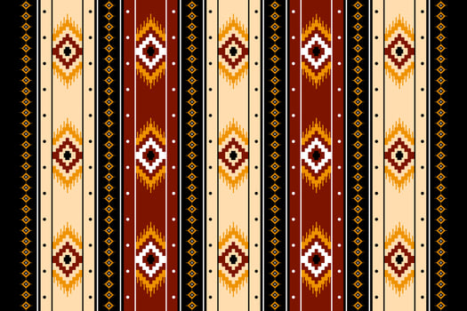 Geometric ethnic oriental seamless pattern traditional Design for background, carpet, wallpaper, clothing, wrapping, batik, fabric, Vector, illustration, embroidery style. vector