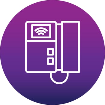 Video Door Phone Vector Icon