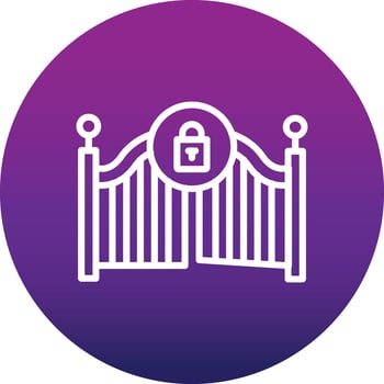 Gate Close Vector Icon