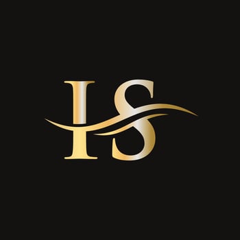 IS Linked Logo for business and company identity. Creative Letter IS Logo Vector