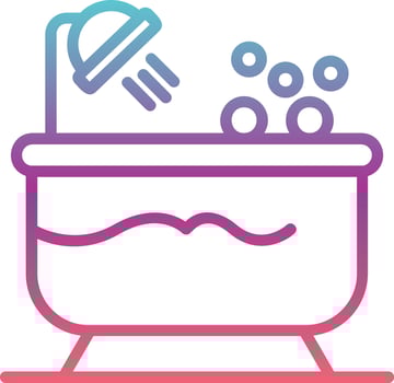 Bathtub Vector Icon