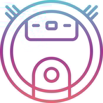 Robot Vacuum Cleaner Vector Icon