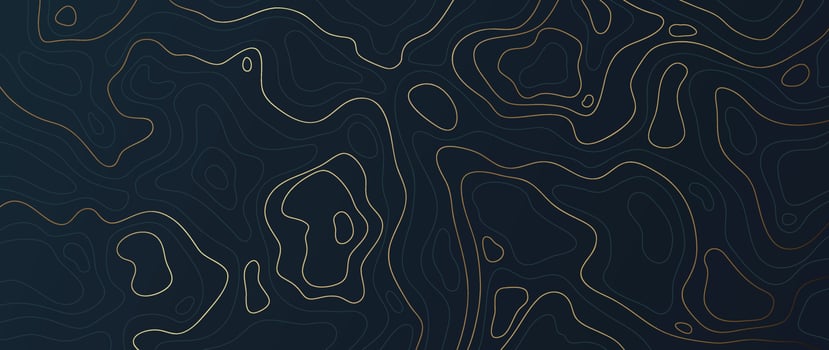 Luxury gold abstract line art background vector. Mountain topographic terrain map background with gold lines texture. Design illustration for wall art, fabric, packaging, web, banner, app, wallpaper. vector