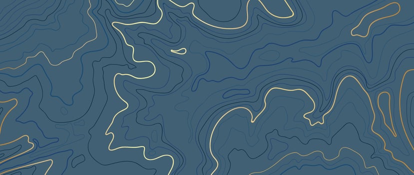 Luxury gold abstract line art background vector. Mountain topographic terrain map background with gold lines texture. Design illustration for wall art, fabric, packaging, web, banner, app, wallpaper. vector