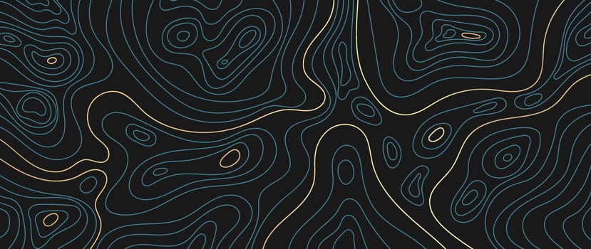 Luxury gold abstract line art background vector. Mountain topographic terrain map background with gold lines texture. Design illustration for wall art, fabric, packaging, web, banner, app, wallpaper. vector