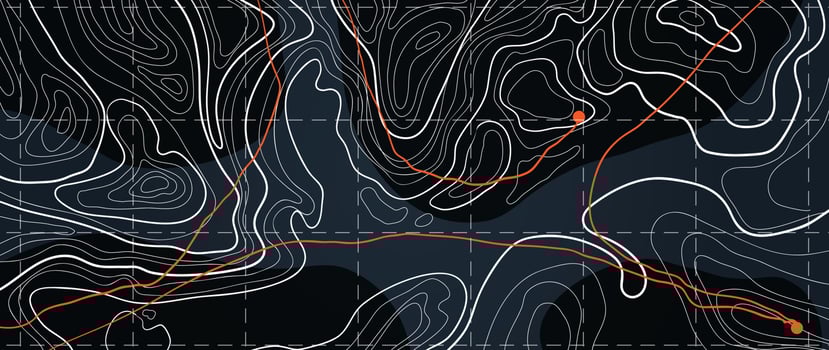 Abstract line art background vector. Mountain topographic terrain map grid background with abstract lines texture. Design illustration for wall art, fabric, packaging, web, banner, app, wallpaper. vector