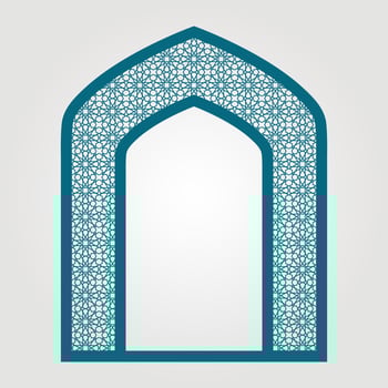 Abstract vector file pencil lamp, background, islamic art, masque, paper element flower back green blue shade white and lite blue