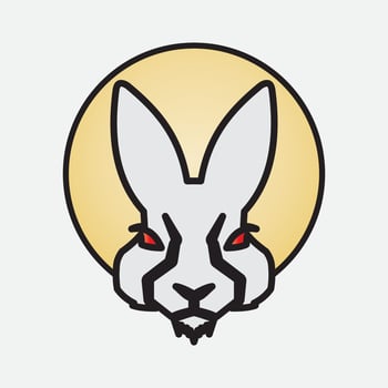 Rabbit vector icon illustration design