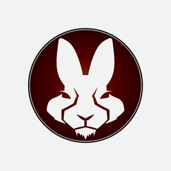 Rabbit vector icon illustration design