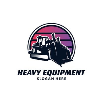 Heavy Equipment  Logo Design Template vector