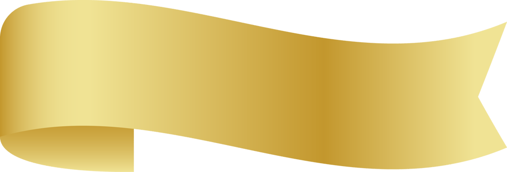 gold ribbon, sticker golden ribbon, gold label png