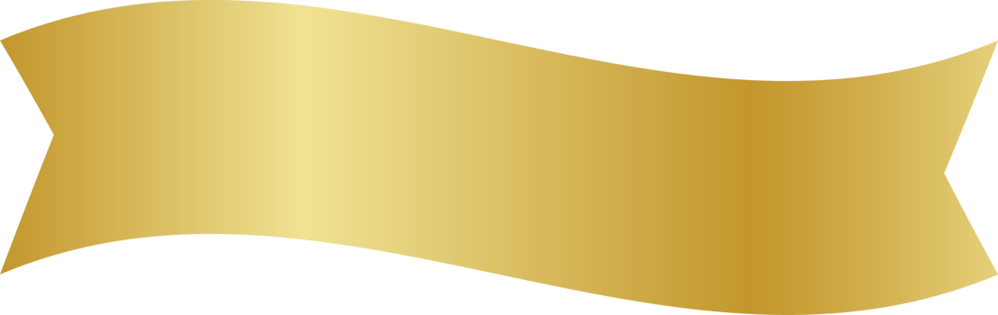 gold ribbon, sticker golden ribbon, gold label png