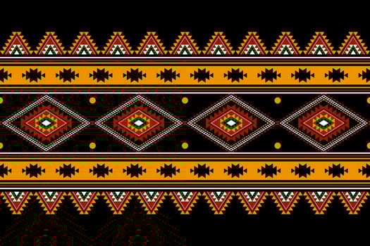 Geometric ethnic oriental seamless pattern traditional Design for background, carpet, wallpaper, clothing, wrapping, batik, fabric, Vector, illustration, embroidery style. vector
