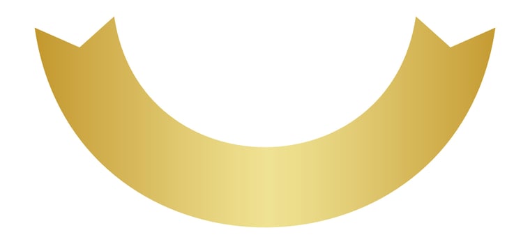 gold ribbon, sticker golden ribbon, gold label vector