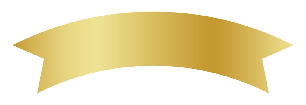 gold ribbon, sticker golden ribbon, gold label vector