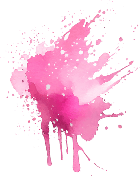 Pink Watercolor Paint Splash Isolated png