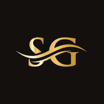 SG Letter Linked Logo for business and company identity. Initial Letter SG Logo Vector Template