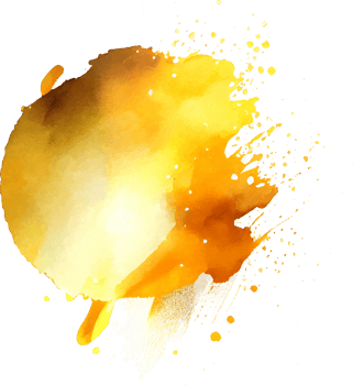 Golden Glitter Paint Splash Isolated png