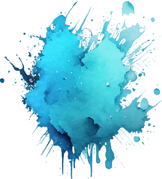Blue Watercolor Paint Splash Isolated png