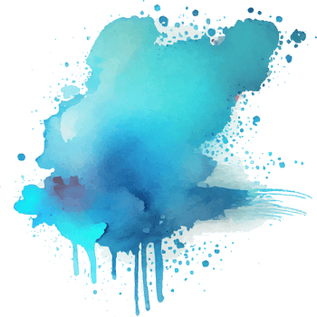 Blue Watercolor Paint Splash Isolated png
