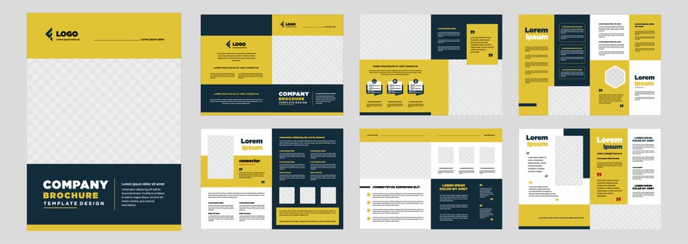 Minimalist business proposal template vector
