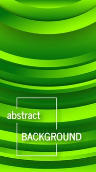 Geometric green background with abstract circles shapes vector