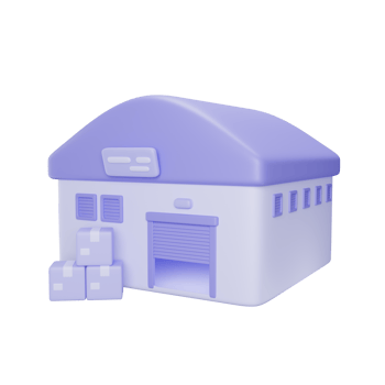 Warehouse 3D illustration png