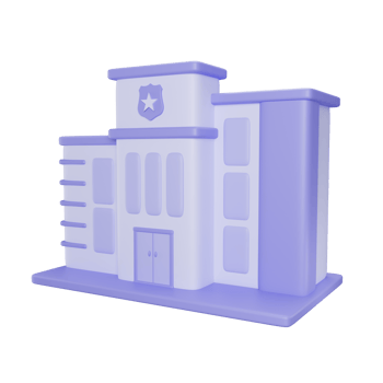 Police Office 3D illustration png