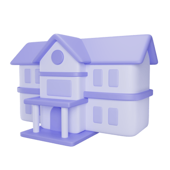 School 3D Illustration png