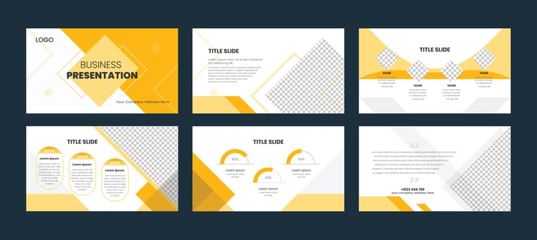 Business Presentation Templates vector