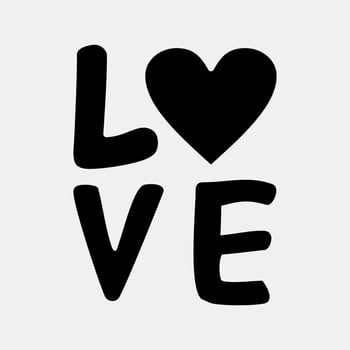 Icon love. Valentine day celebration elements. Icons in glyph style. Good for prints, posters, logo, party decoration, greeting card, etc. vector
