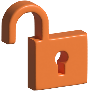 3d icon unlock png