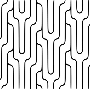 Black and white line patterns vector