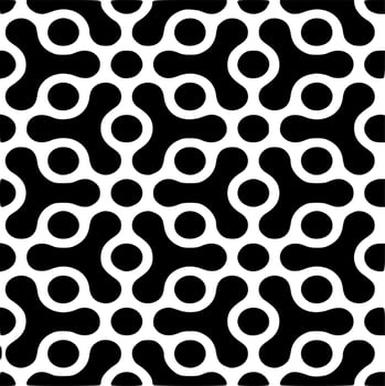 Black and white line patterns vector