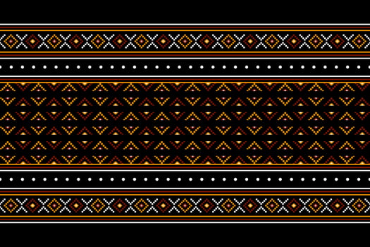 Geometric ethnic oriental seamless pattern traditional Design for background, carpet, wallpaper, clothing, wrapping, batik, fabric, Vector, illustration, embroidery style. vector