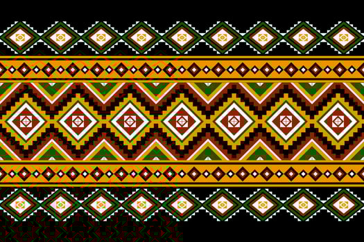 Geometric ethnic oriental seamless pattern traditional Design for background, carpet, wallpaper, clothing, wrapping, batik, fabric, Vector, illustration, embroidery style. vector