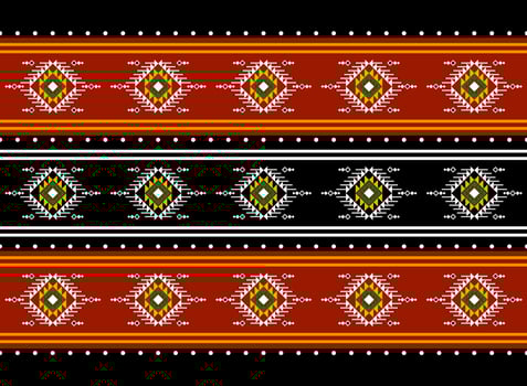 Geometric ethnic oriental seamless pattern traditional Design for background, carpet, wallpaper, clothing, wrapping, batik, fabric, Vector, illustration, embroidery style. vector