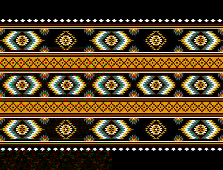 Geometric ethnic oriental seamless pattern traditional Design for background, carpet, wallpaper, clothing, wrapping, batik, fabric, Vector, illustration, embroidery style. vector