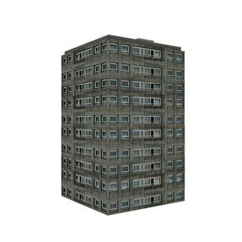 Modern Building isolated png
