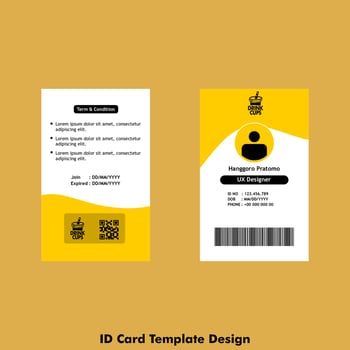 id card design concept vector