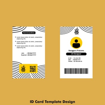 id card design concept vector
