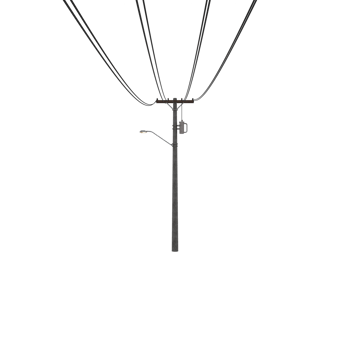3d Electric Pole isolated png