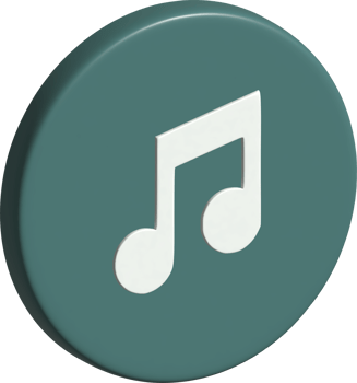 3d icon of music png