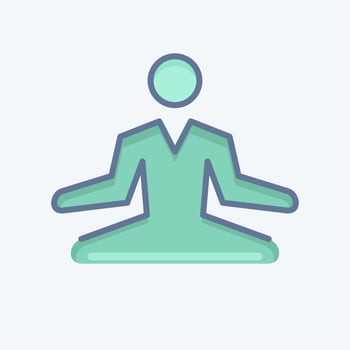 Icon Stress Relief. related to Psychological symbol. doodle style. simple illustration. emotions, empathy, assistance vector