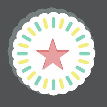 Sticker Dream. related to Psychological symbol. simple illustration. emotions, empathy, assistance vector