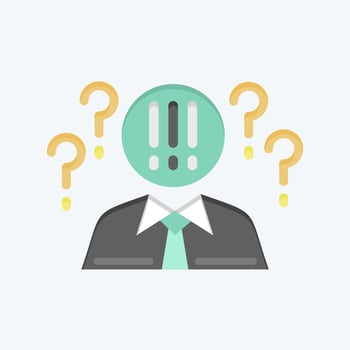Icon Critical Thinking. related to Psychological symbol. flat style. simple illustration. emotions, empathy, assistance vector