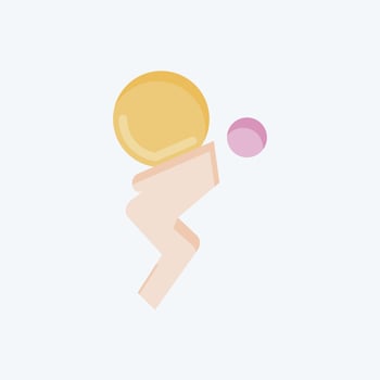Icon Life Problems. related to Psychological symbol. flat style. simple illustration. emotions, empathy, assistance vector
